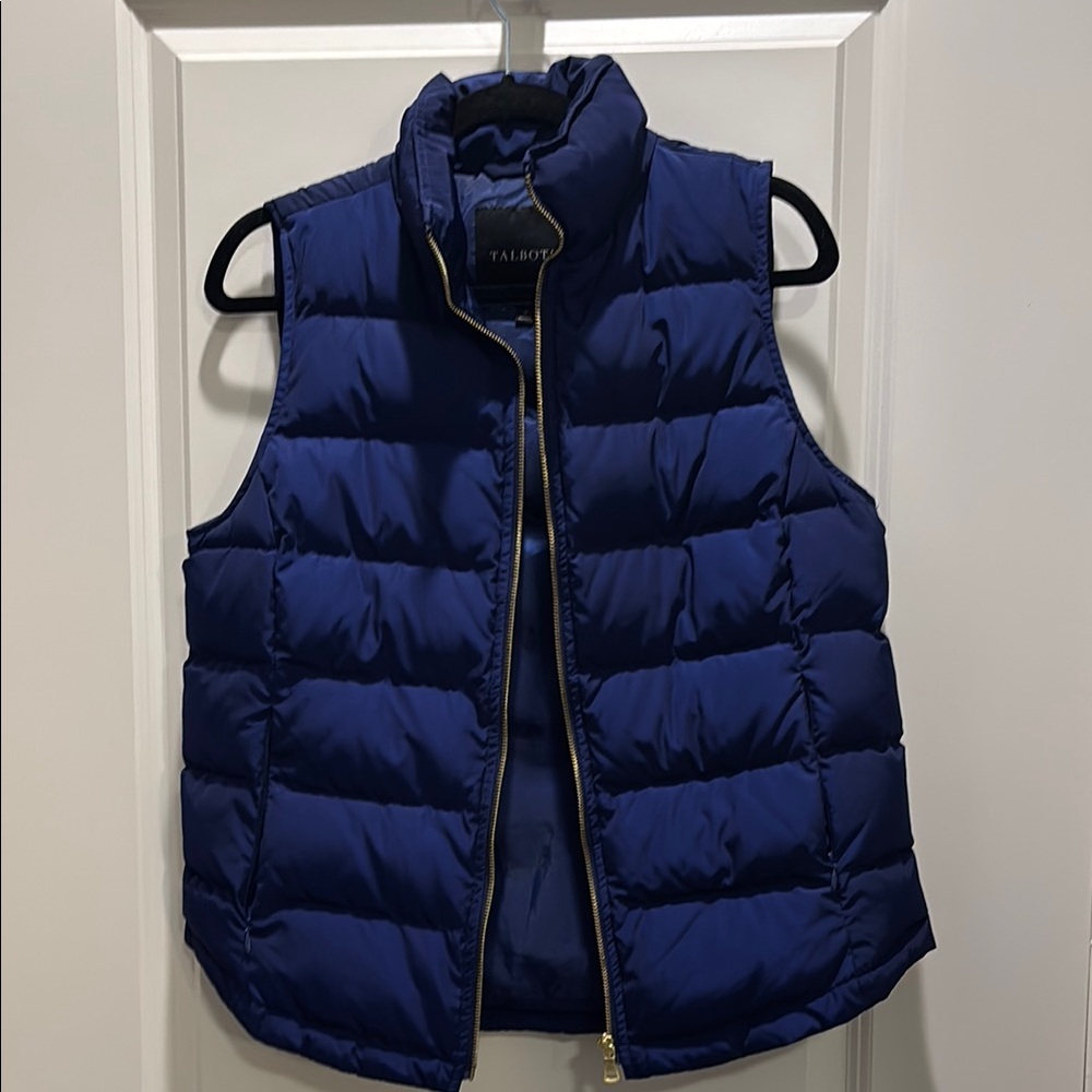 Talbots Blue Puffer Vest